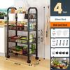 Bingyue Rolling Carbon Steel Storage Cart