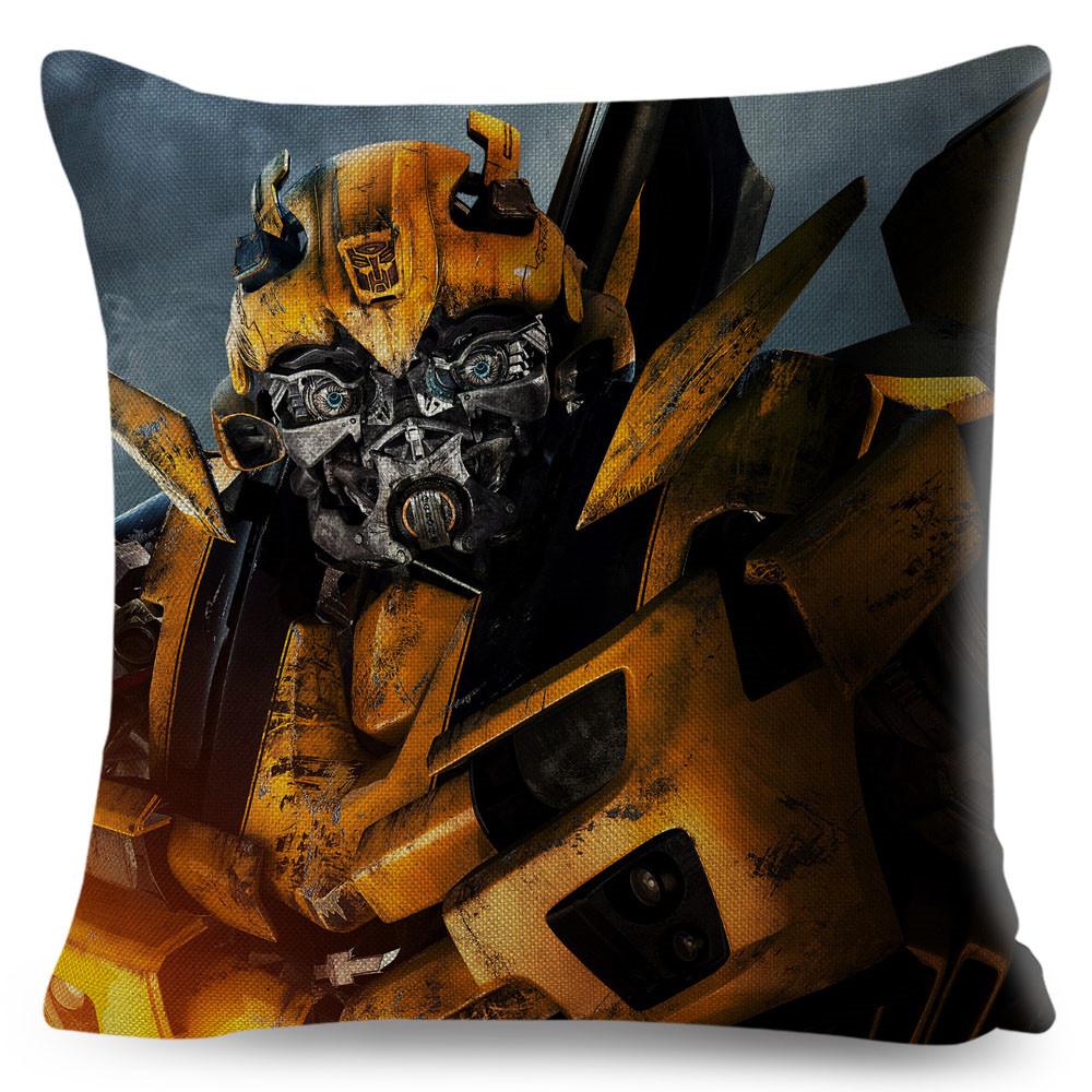 Classic Movie Pillowcase Cushion Cover for Sofa Home Car Decor Cartoon Transformation Polyester Pillow Case xcm