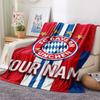 1PC Custom Name Bayern Munich Patterned Flannel Blanket Suitable For All Seasons for Home Decor Warmth and Comfort Gifts Holiday Present