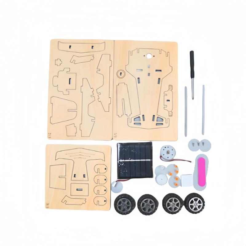 Солнечный гоночный автомобиль исследовательский автомобиль детский DIY ручной сборки модель DIY 3D деревянный пазл научные и образовательные игрушки