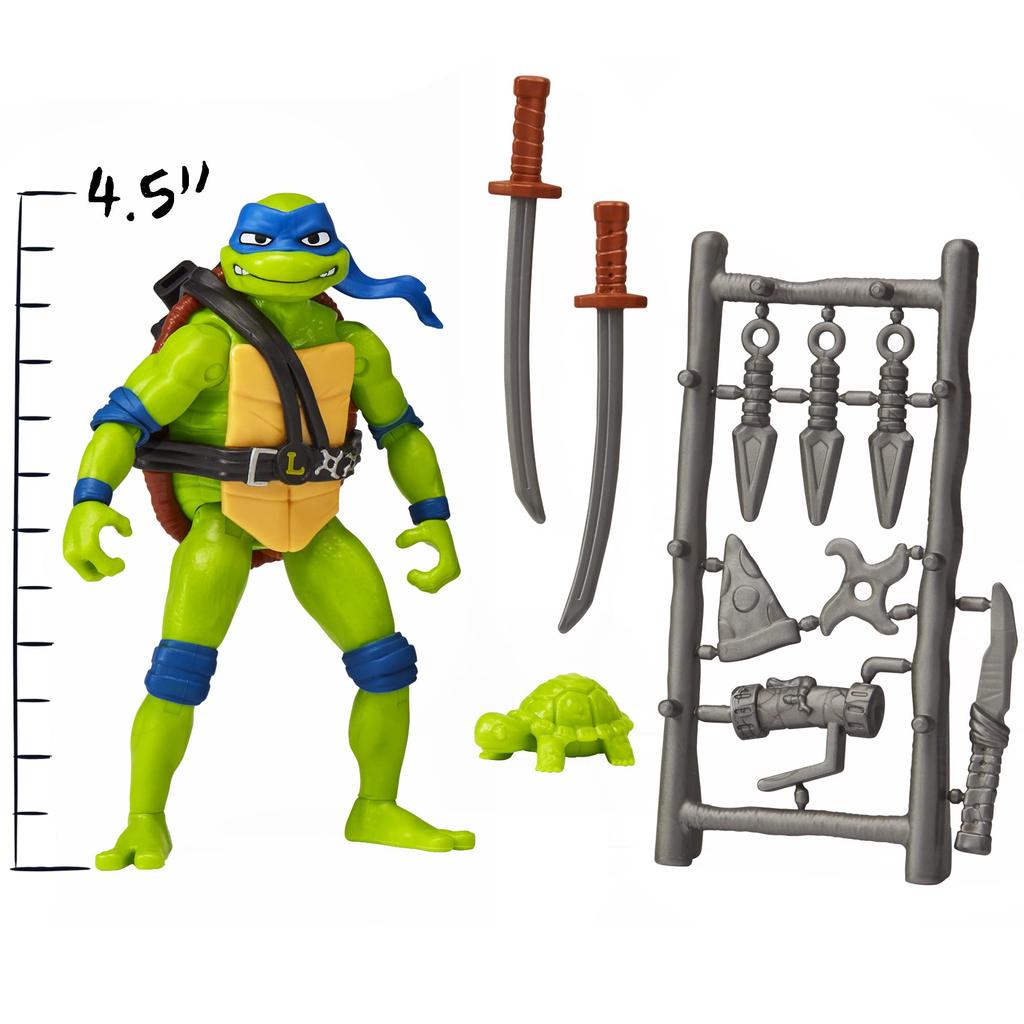 Teenage Mutant Ninja Mutant Mayhem Leonardo Basic Action Figure by Playmates Toys Turtles 4.5”