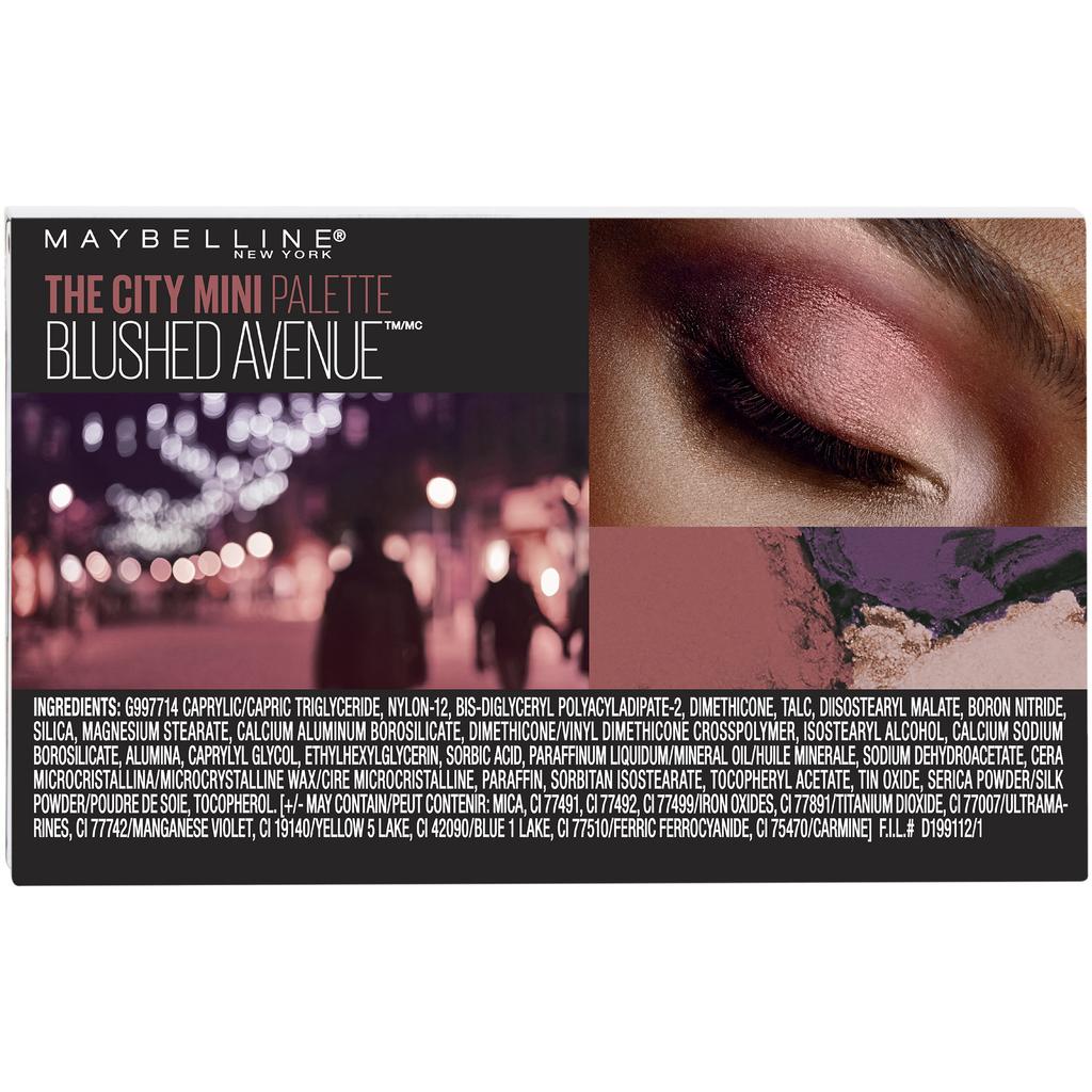Палетка мини-теней для век Maybelline City Mini Eyeshadow Palette Matte About Town, 0,14 унции.