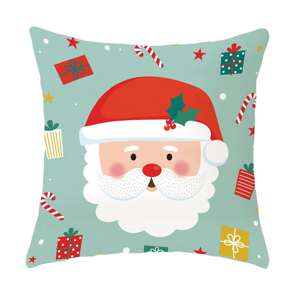 Christmas Themed Pillowcases Car Accessories Office Santa Claus Living Room Sofa Home Pillowcases