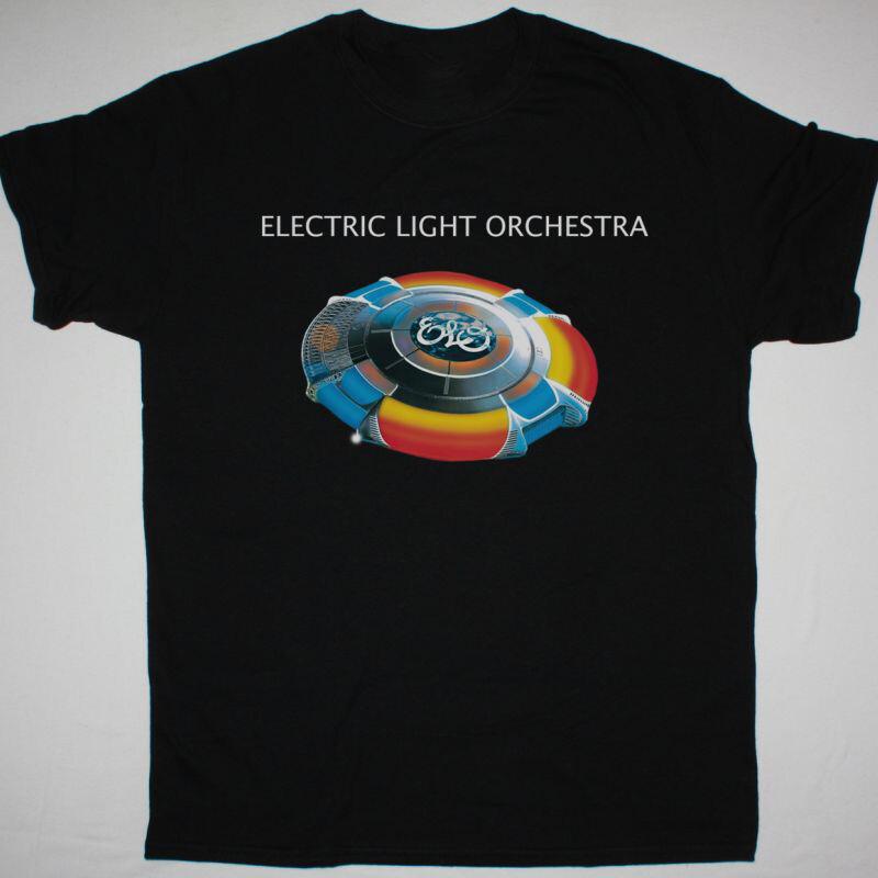 Vtg ELECTRIC LIGHT ORCHESTRA TIME TOUR 81 Cotton Black All Size Shirt Unisex T-Shirt
