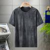 10XL 12XL Plus Size Thin Ice Tie-dye T-shirt Men's Summer Short-sleeved T-shirt Top