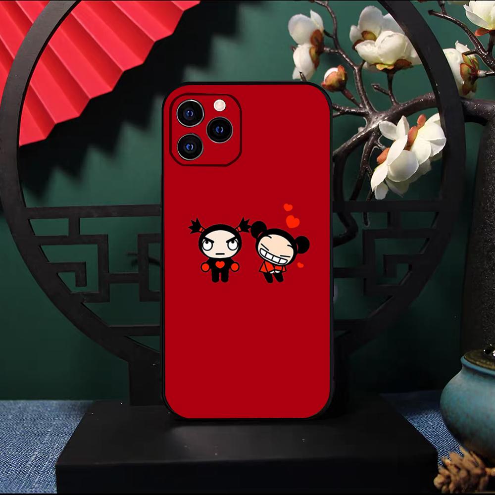 Чехол для телефона Pucca-A G-Garu Мультяшный Для IPhone 17 Pro Max 16 15 14 Pro Max 13 11 X Xs Xr 8 7Plus Силиконовый Чехол