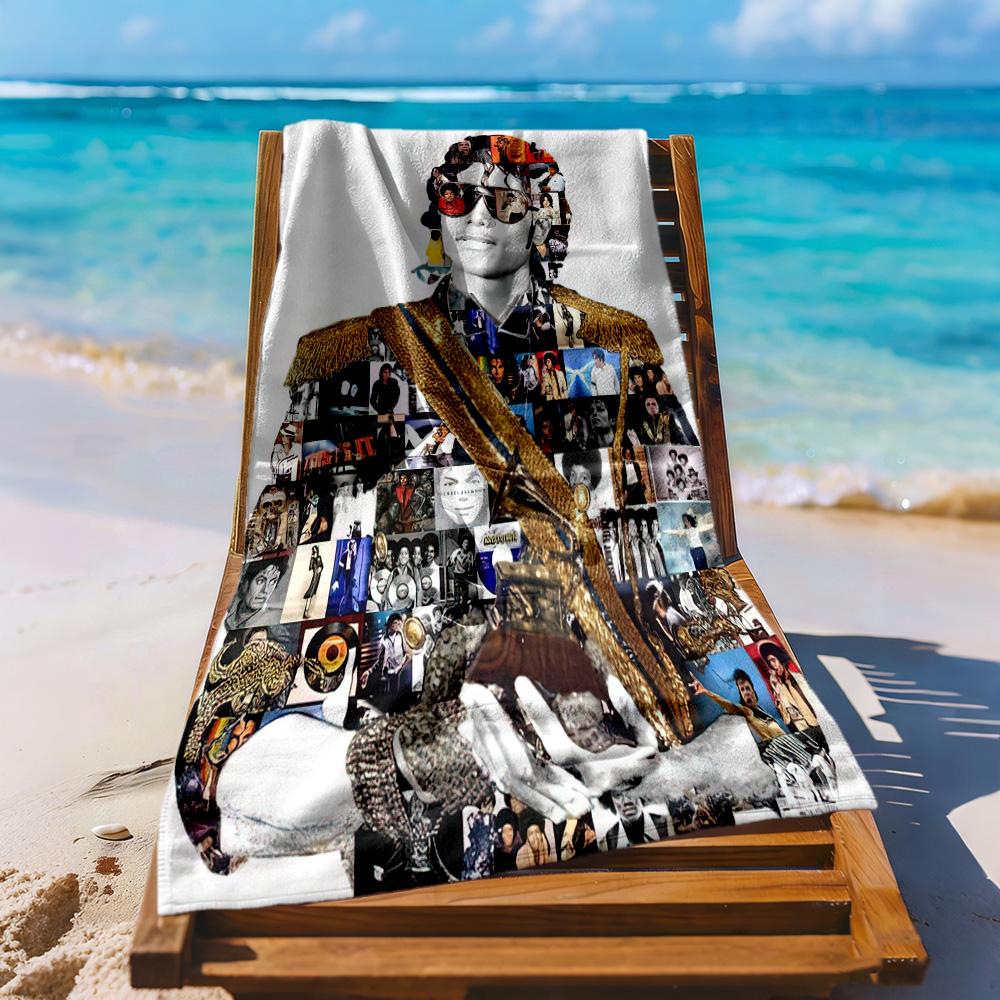 Michael Jackson5 Beach Towel High Absorbency & Quick-Dry Comfortable Lightweight Suitable for Swimming, Gym, Camping, Yoga Vacation