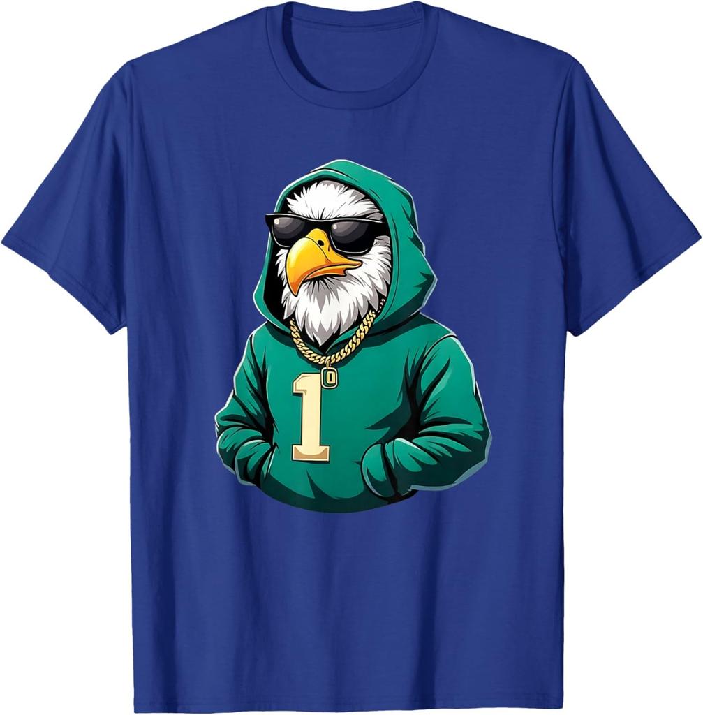 Vintage Eagle with Sunglasses Streetwear Graphic Unisex T-Shirt