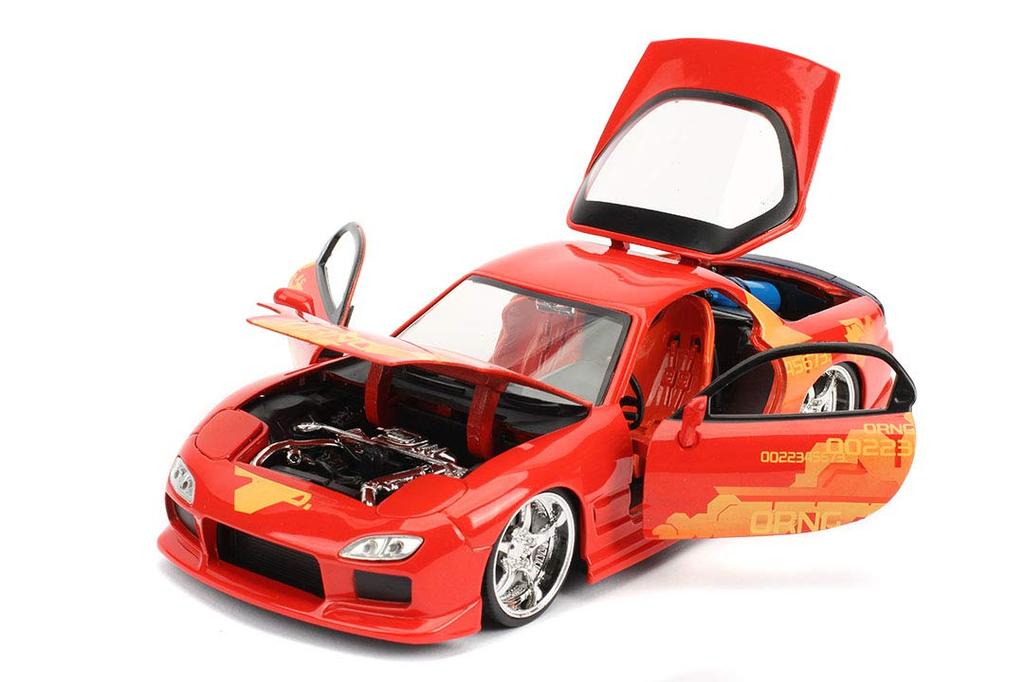 JADA TOYS Масштаб Форсаж Mazda Orange Julius Полная литая модель автомобиля JADA30747 1/24 и RX-7