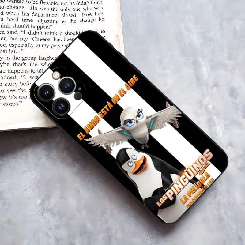 The Penguins Of Madagascar Phone Case For Iphone 14 Pro 13 Mini 11 12 Max Xr X Xs 7 8 6 Plus Shockproof Back Cover