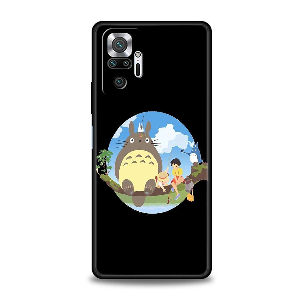 Totoro Spirited Away Miyazaki For Xiaomi Redmi Note 11 10 8 Pro Case 10S 9S 9 9T 8T 9C 9A 8A 7 K40 Gaming K50 11T 5G Phone Cover