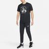 Nike Мужские вязаные спортивные штаны Черные Умеренный прямой крой Штаны DM5949-011