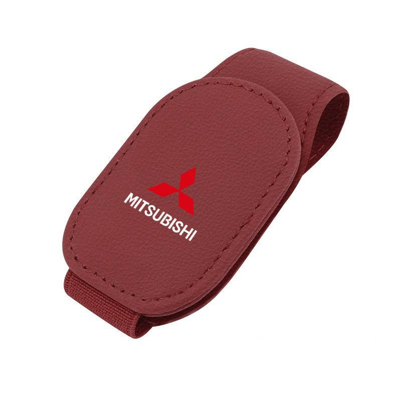 Car Sunglasses Clip Card Ticket Holder Stand Eyeglasses Car Accessories For Mitsubishi ASX Chaveiro Lancer Outlander Pajero EX