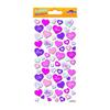 Reusable Stickers - 3D Relief - Hearts &; Love - Holographic