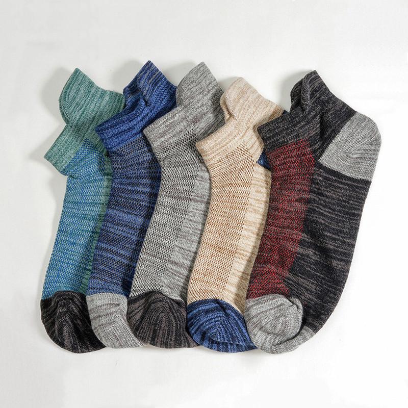 5 пар мужских носков, хлопковые спортивные баскетбольные мужские носки для бега, альпинизма, компрессионные дышащие спортивные носки высокого качества