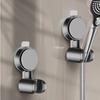 1pc Wall Mounted Bracket Suction Cup Shower Head Rack Adjustable Plating Shower Rail Head Holder Bathroom Mounting Brackets