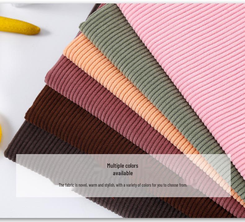 Европейский Хлопковый Вельвет и Стрейч Трикотажный Вельвет: 8-рубчиковая микрофибровая полосатая ткань