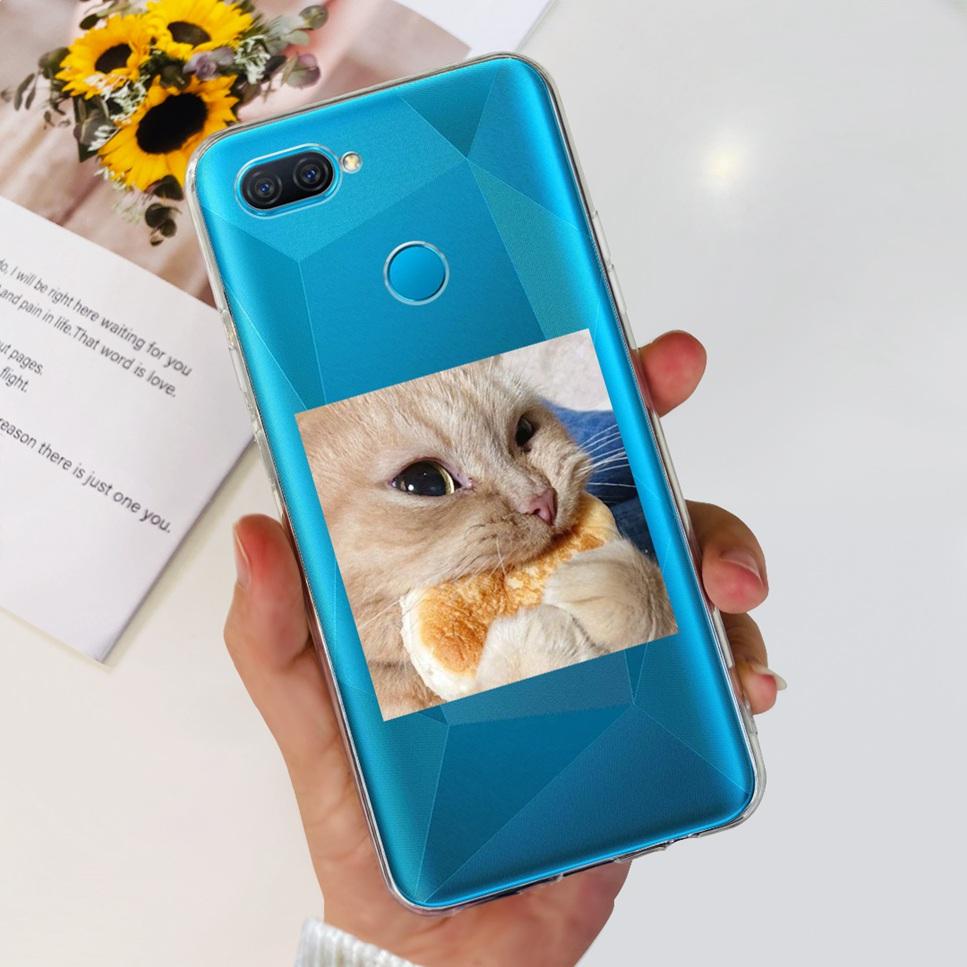 Case For Oppo A12 6.22" Cute Cartoon Dinosaur TPU Soft Silicone Clear Cover For Oppo A12 A 12 CPH2083 Phone Case Funda Bumper