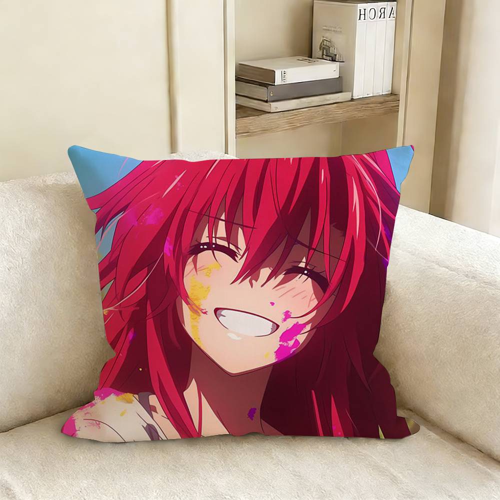 High School Dxd Rias Gremory Pillow Cover Sofa Cushion Cover Home Room Decoration Children Gift