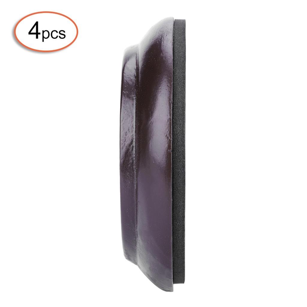 4 шт. круглые подставки для ножек пианино из бука, набор, подставки для колесиков пианино, аксессуары (коричневый)