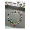 Цветной эмалированный браслет в форме сердца и камня