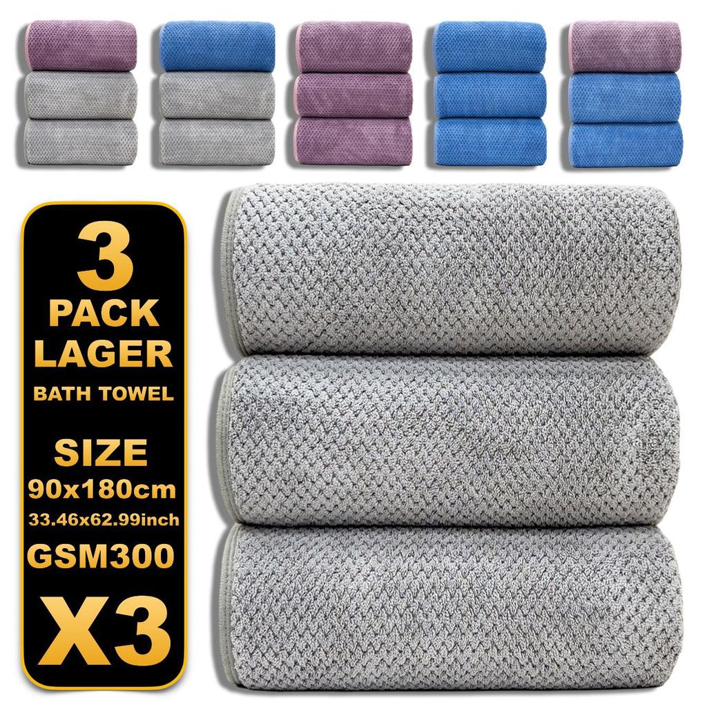 Осенне-зимний коралловый бархатный большой банный комплект из трех комплектов взрослых банных полотенец теплые и удобные тканые полотенца для дома и повседневной носки