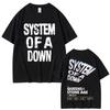 Ограниченная серия футболок System of A Down Тур 2026 Мужские Женские Рок Винтаж Оверсайз Футболки Мужские Повседневные Хлопковые Футболки с Коротким Рукавом