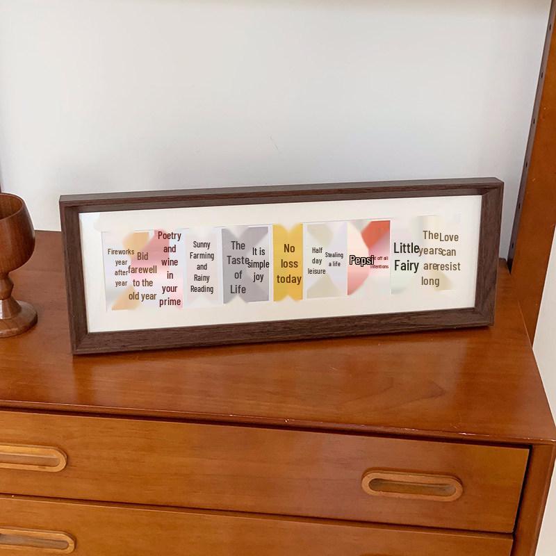 Festive Wealth & Treasure Horizontal Photo Frame for Living Room Decor