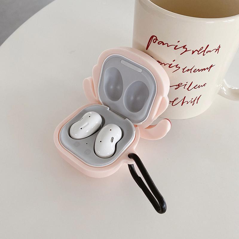 Cartoon Dog Earphone Case For Samsung Galaxy Buds 2 Pro Galaxy Buds Pro Buds Live Galaxy Buds2 Wireless Bluetooth Headphone Protective Cover Bracelet