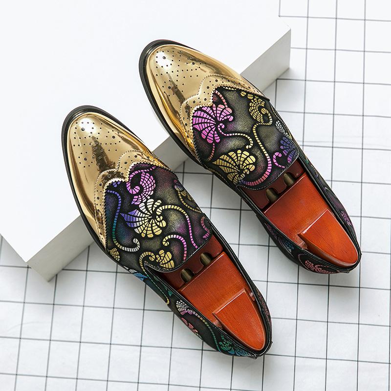 Fashion Italian Leather Slip On Men Shoes New Designer Man Loafers Fashion Casual Shoes Simple Moccasin Comfy Male Driving Dress Flats
