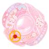 Swimming Lifebelt Ring PVC Smooth Lifebuoy with Steering Wheel Wear-Resistant Reusable Convenient Children for Summer Vacation