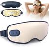 Умный массажер для глаз 7 режимов 3 уровня горячего компресса Подогреваемая вибрационная маска для глаз Перезаряжаемая, Облегчение мигрени, Снятие напряжения, Улучшение сна, Подарки