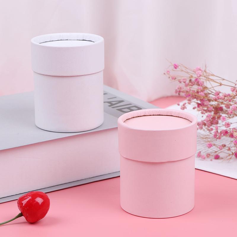 Round Flower Paper Boxes Lid Hug Florist Flower Bucket Gift Packaging Box