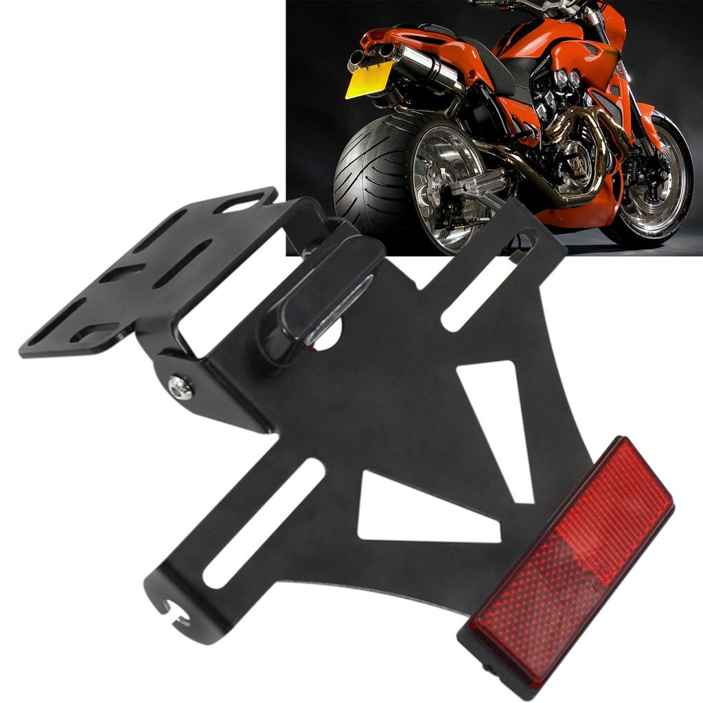 For Kawasaki Z750 Z800 Z900 Z1000 NINJA400 License Plate Frame Adjustable Rear License Plate Modification Motorcycle Accessories