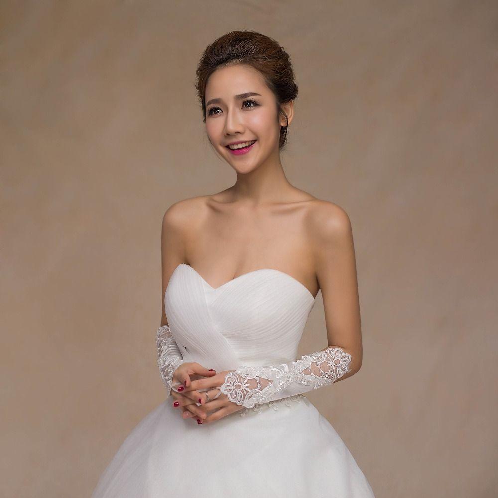 Теплые вечерние косплей эластичные банкетные кружевные длинные перчатки свадебные варежки без пальцев свадебные перчатки