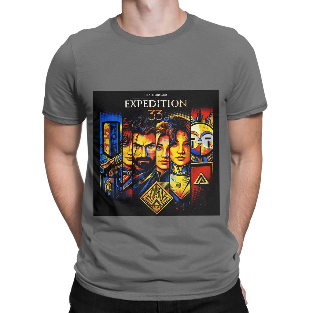 e33 clair obscur expedition 33 Funny 100 Cotton TShirt Clair Obscur Expedition 33 Tees Tops For Unisex