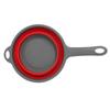 Collapsible Design Silicone Colander With Handle Kitchen Colander  For Draining Fruit