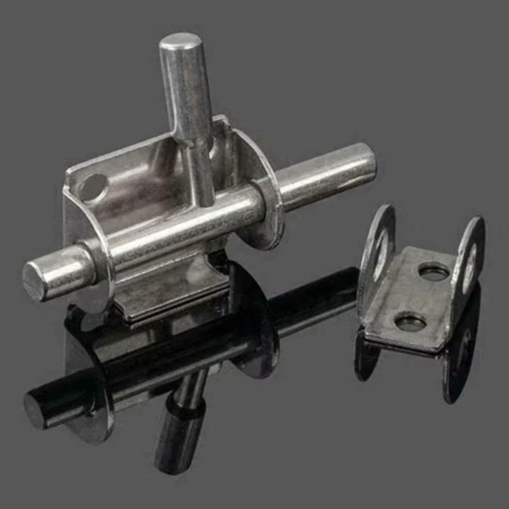 Высококачественная сдвижная защелка из нержавеющей стали, противоугонная, прочная защелка для клетки для питомца, защелка-накладка, безопасный замок для двери туалета, домашняя фурнитура