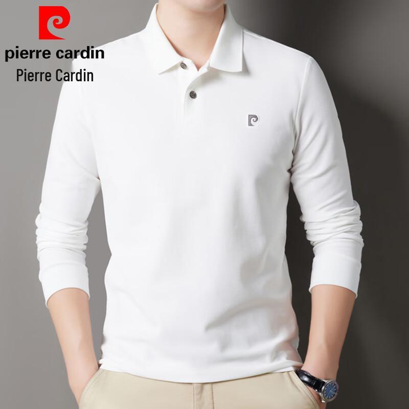 Pierre Cardin Men's 100% Cotton Long Sleeve Business Casual Polo Shirt