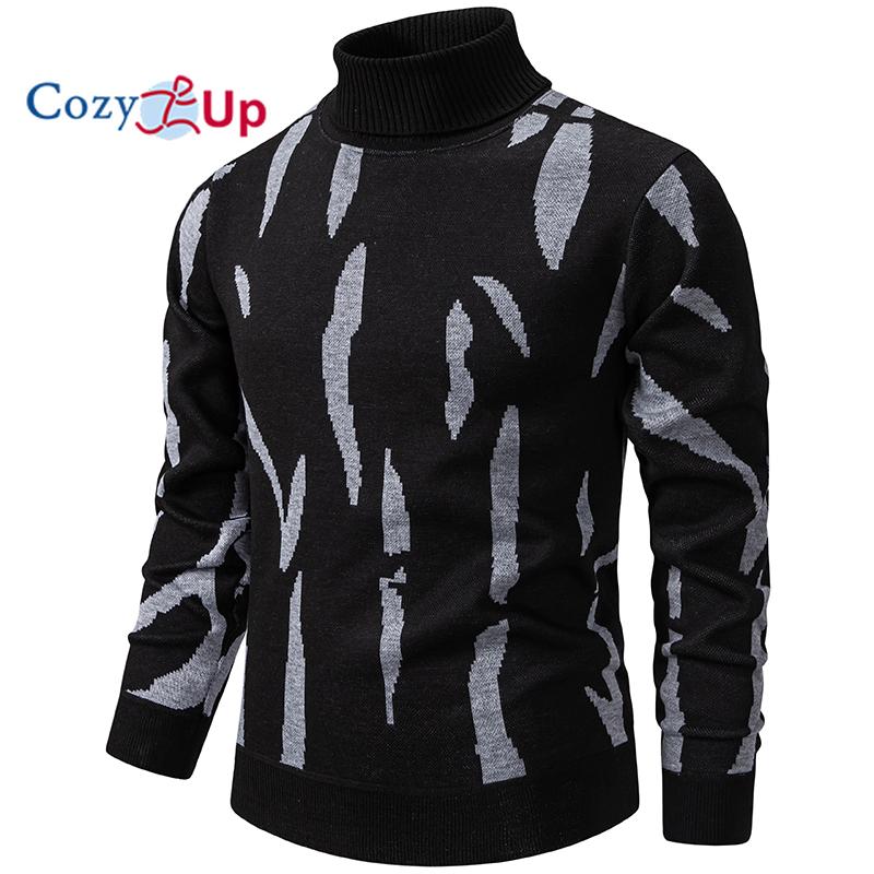 Cozy Up Men's Thickened and Fluffy High-Collar Pullover Sweater