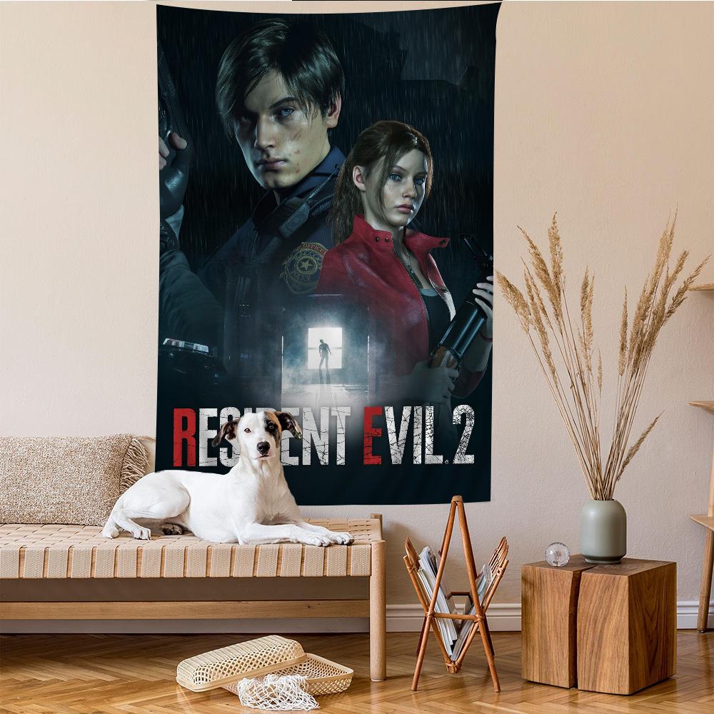 ResidentEvil Game Printed Large Wall Tapestry Indian Buddha Wall Decoration Witchcraft Bohemian Hippie Wall Art Decor