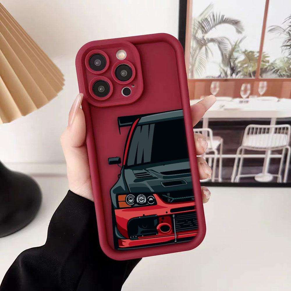 Картонный Спортивный Автомобиль JDM Дрифт Чехол для Телефона Для Samsung A13 A15 A16 A17 A22 A23 A25 A32 A33 A35 A51 A52 A53 A54 A55 A71 A72 Чехол