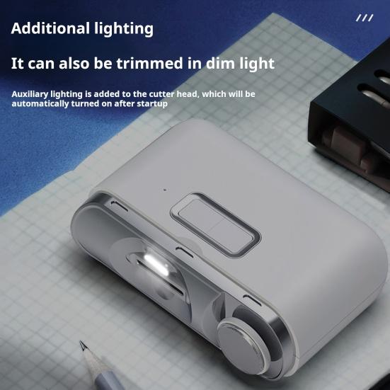 Electric Toenail Clipper with Square Design Dual Speed Function Electric Nail Trimmer Type-C Charging Electric Polishing Automatic Nail Clippers