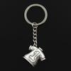 Fashion 30mm Key Ring Metal Key Chain Keychain Jewelry Antique Bronze Plated No.1 Football Clothes 25x26mm Pendant
