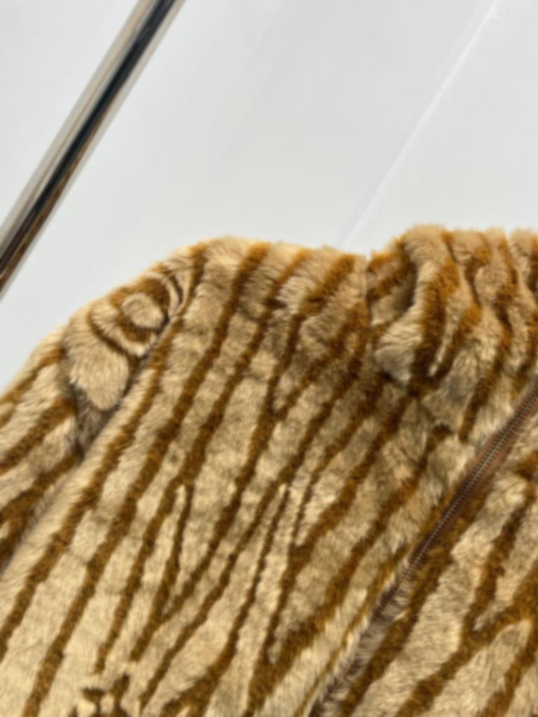 Nanyou Lujia 26ss Ski Series Letter Stripe Faux Fur Hooded Jacket