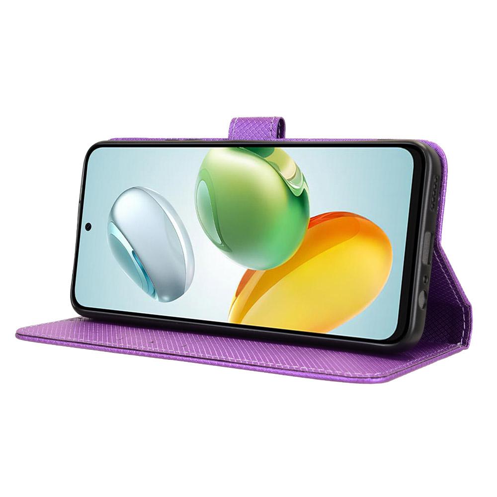 Для Honor 200 Smart 5G/Play 60 Plus 5G/Play 9T/X7c 4G Чехол Текстура бриллианта Искусственная кожа Чехол для телефона