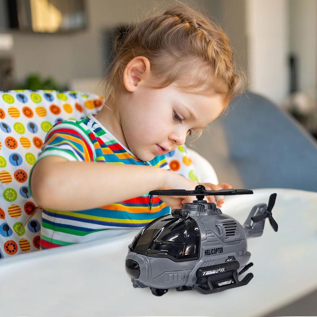 Имитация модели вертолета с вращением, подходит для подарков на день рождения для мальчиков и девочек