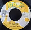 7-дюймовая запись MR. VEGAS LEXXUS BLACKER Стоимость такси Защити это НИЧЕГО BRich Records 2005 Ямайка Регги Ска Даб Б/у