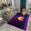 Purple Carpet Modern Art Rug Printed Rectangle Area Rugs for Adult Yoga Mats Living Room Bedroom Flat Mat Decorative Door Mat