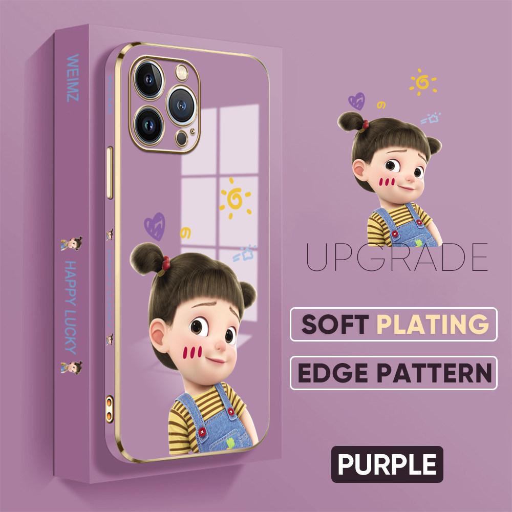 Для iPhone 16 15 Max Samsung S24 S23 Plus A15 A35 A53 A73 Xiaomi 11T 12T 13T Redmi 13C милый мультяшный узор для девочек полный защитный чехол для объектива